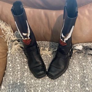 Female Harley Davidson riding boots